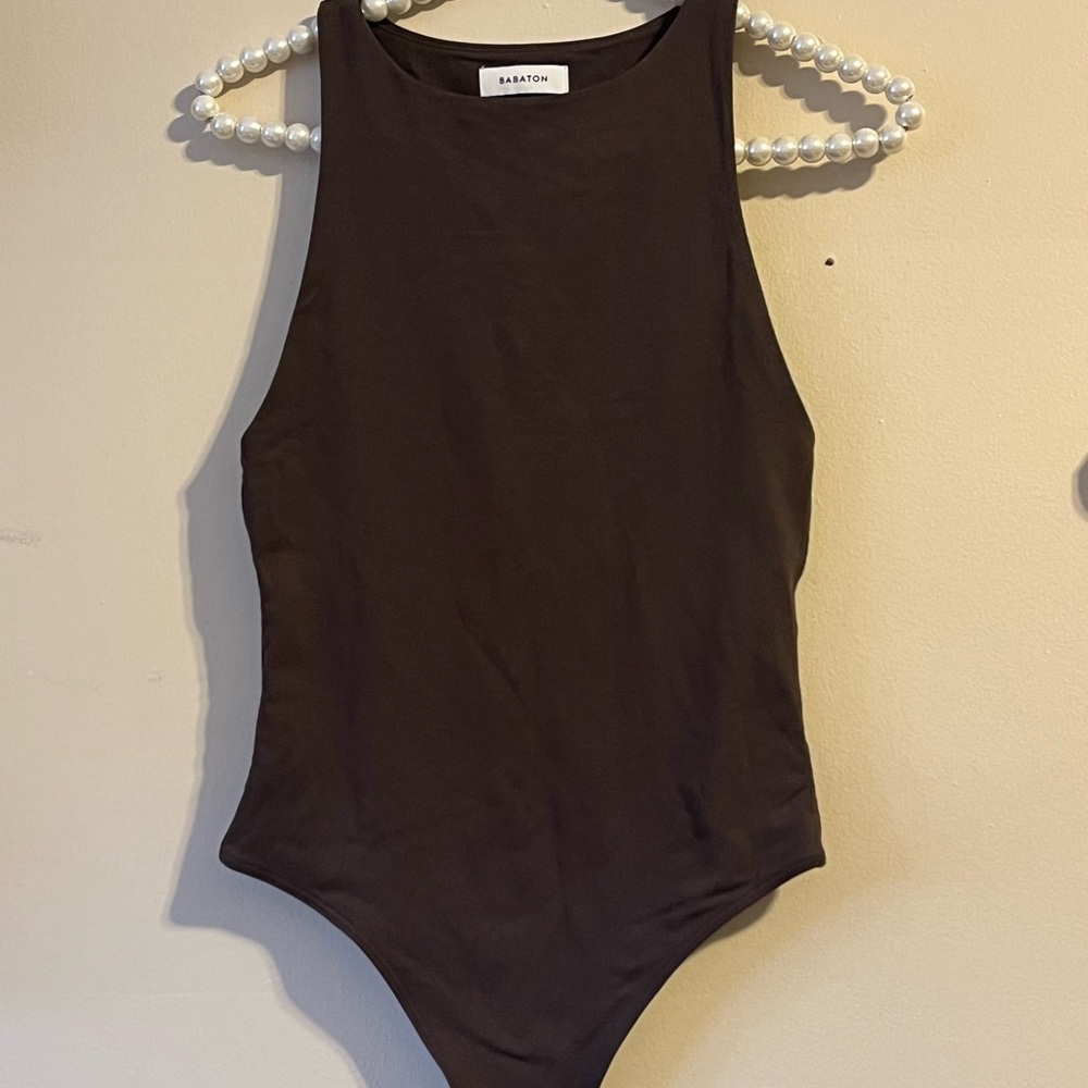 Babaton Chocolate Brown Bodysuit